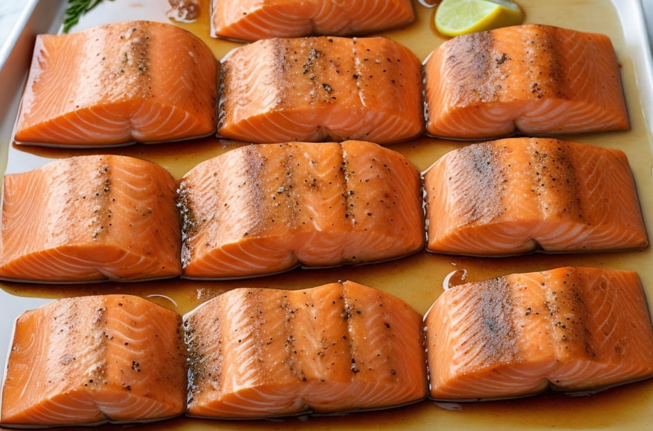 salmon marinated